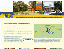 Tablet Screenshot of alexandramotel.com.au